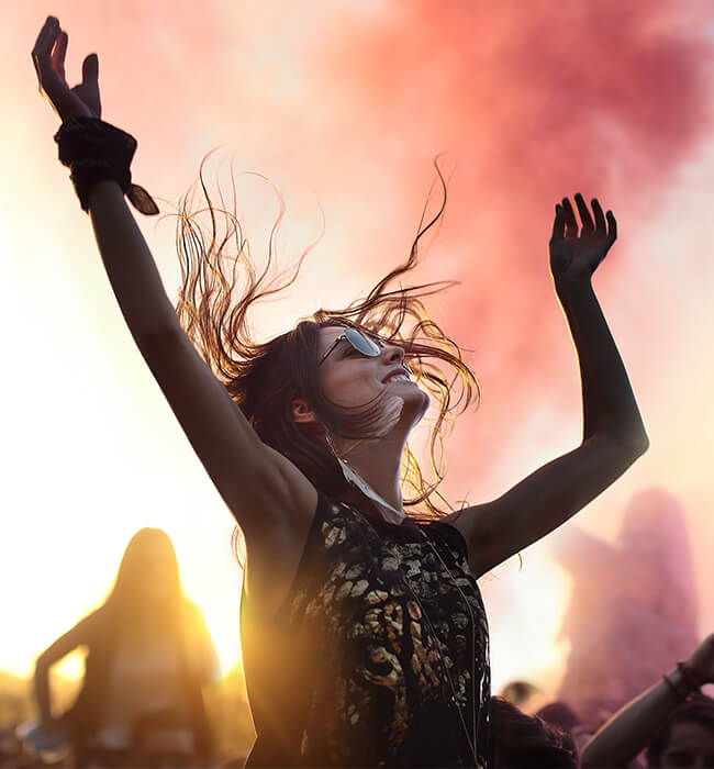 girl in a festival